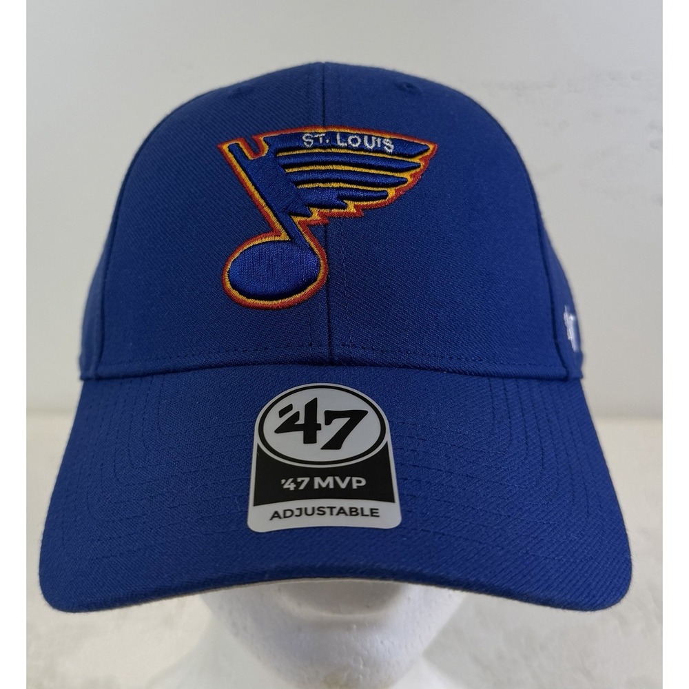 St. Louis Blues Hat Cap Mens Adjustable One Size Blue  NHL Hockey New MVP‎